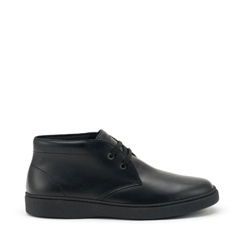 Urban leather lace-up ankle boots Nero