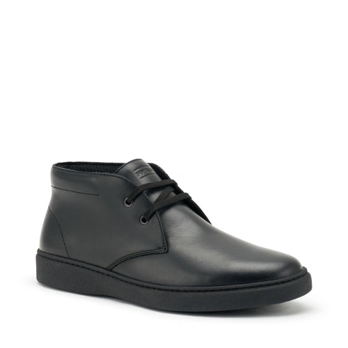 Urban leather lace-up ankle boots Nero
