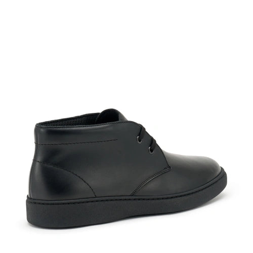 Urban leather lace-up ankle boots Nero