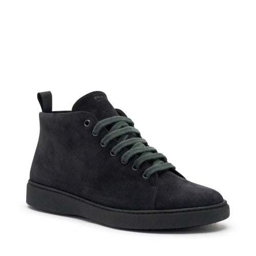 Suede high boots Blu