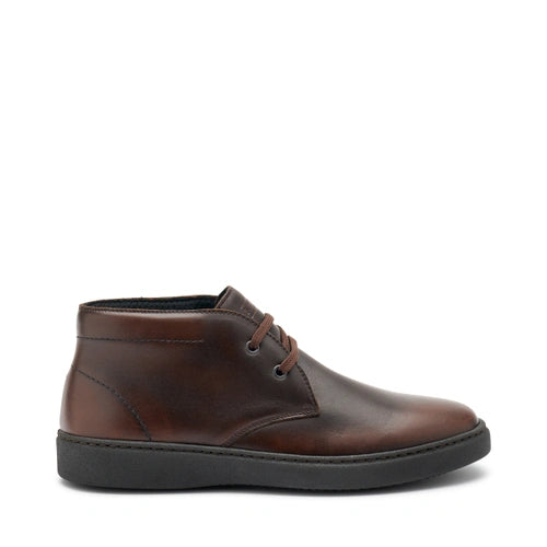 Urban leather lace-up ankle boots