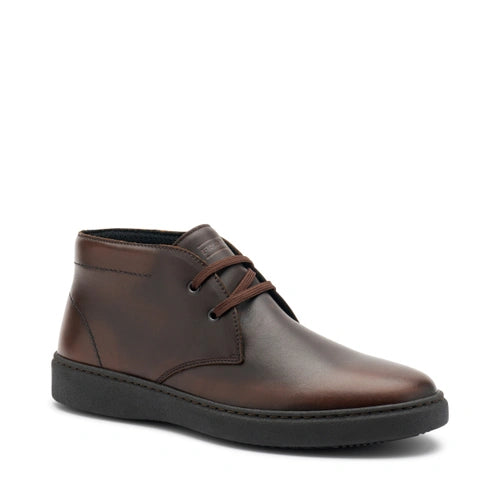 Urban leather lace-up ankle boots