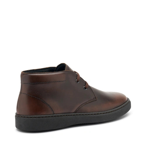 Urban leather lace-up ankle boots
