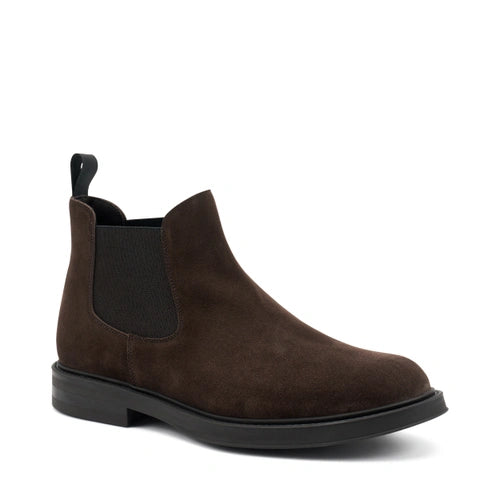 Suede Chelsea boots with tonal elastic